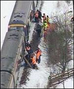 Trains come to a halt in Snow 