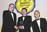 Business Continuity Forum Chairman receiving BCI award